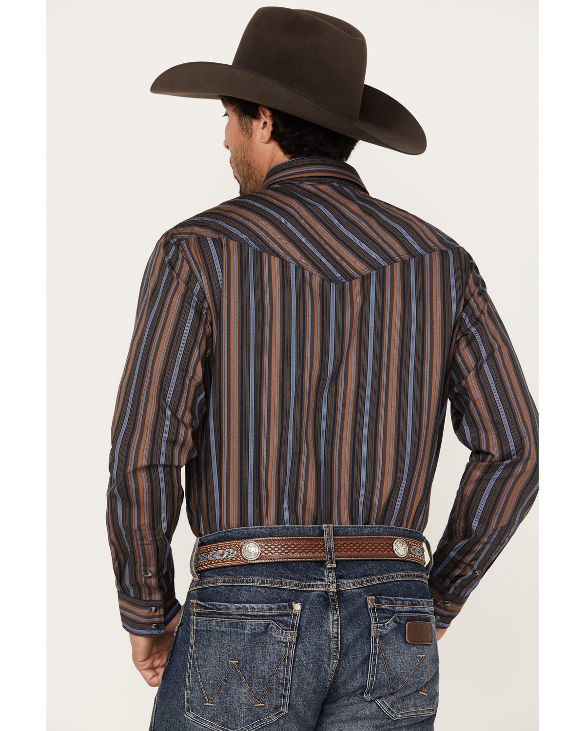 Cody James Men's Finals Day Striped Long Sleeve Western Snap Shirt - Cjsp23w18-Nvy - Image 4