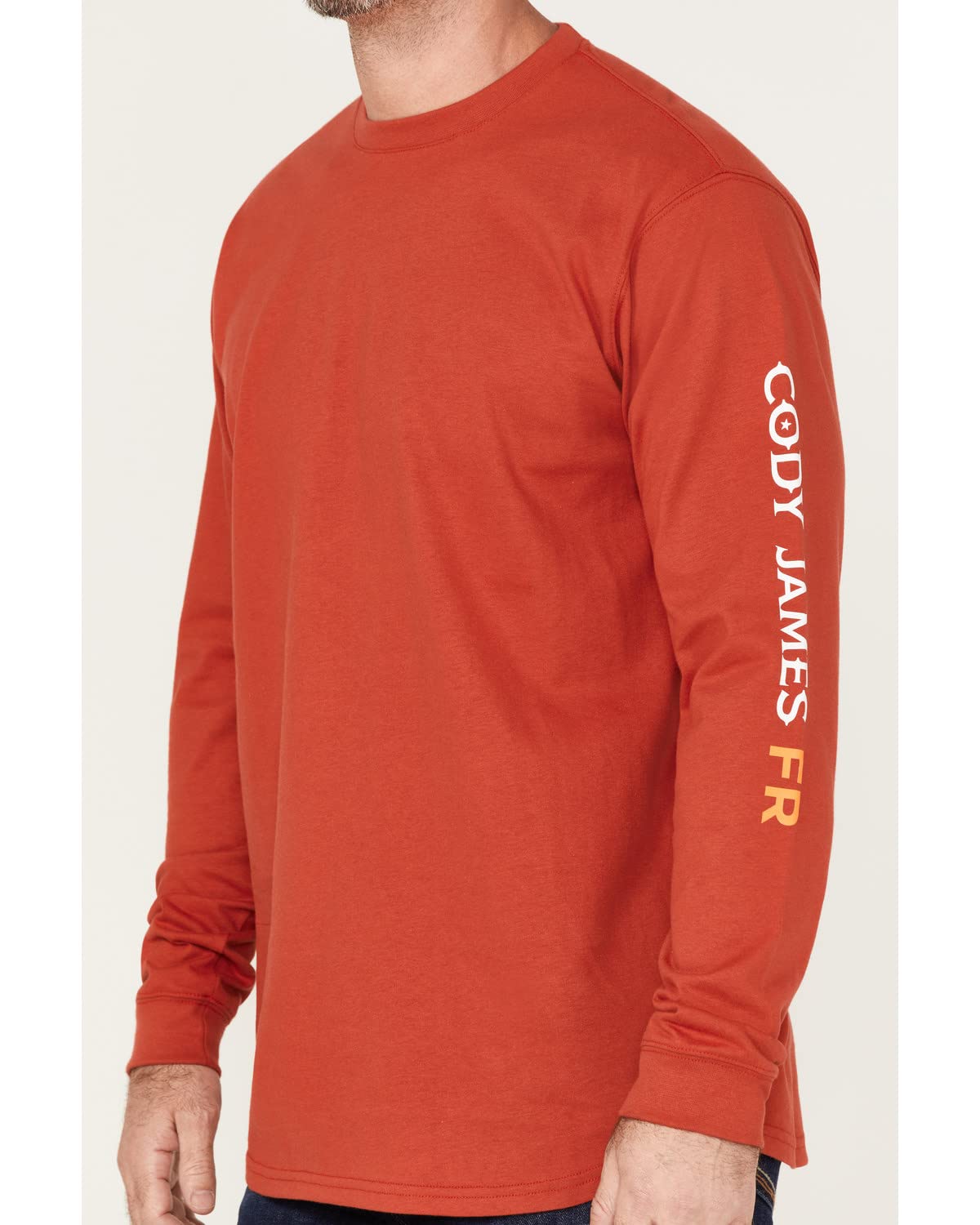 Cody James Men's Fr Logo Long Sleeve Work T-Shirt - Cjfrf19k2-Red - Image 3