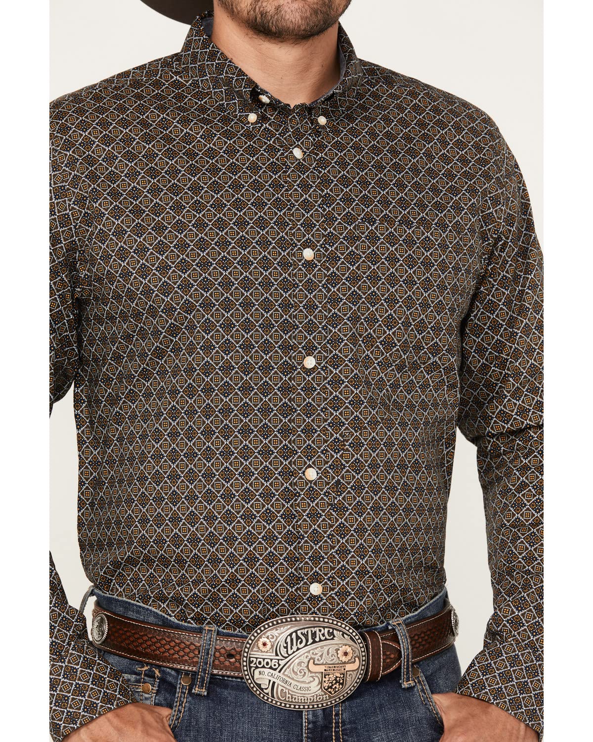 Cody James Men's Money Maker Print Long Sleeve Button-Down Western Shirt - Cjsp23w14-Dkbrn - Image 3