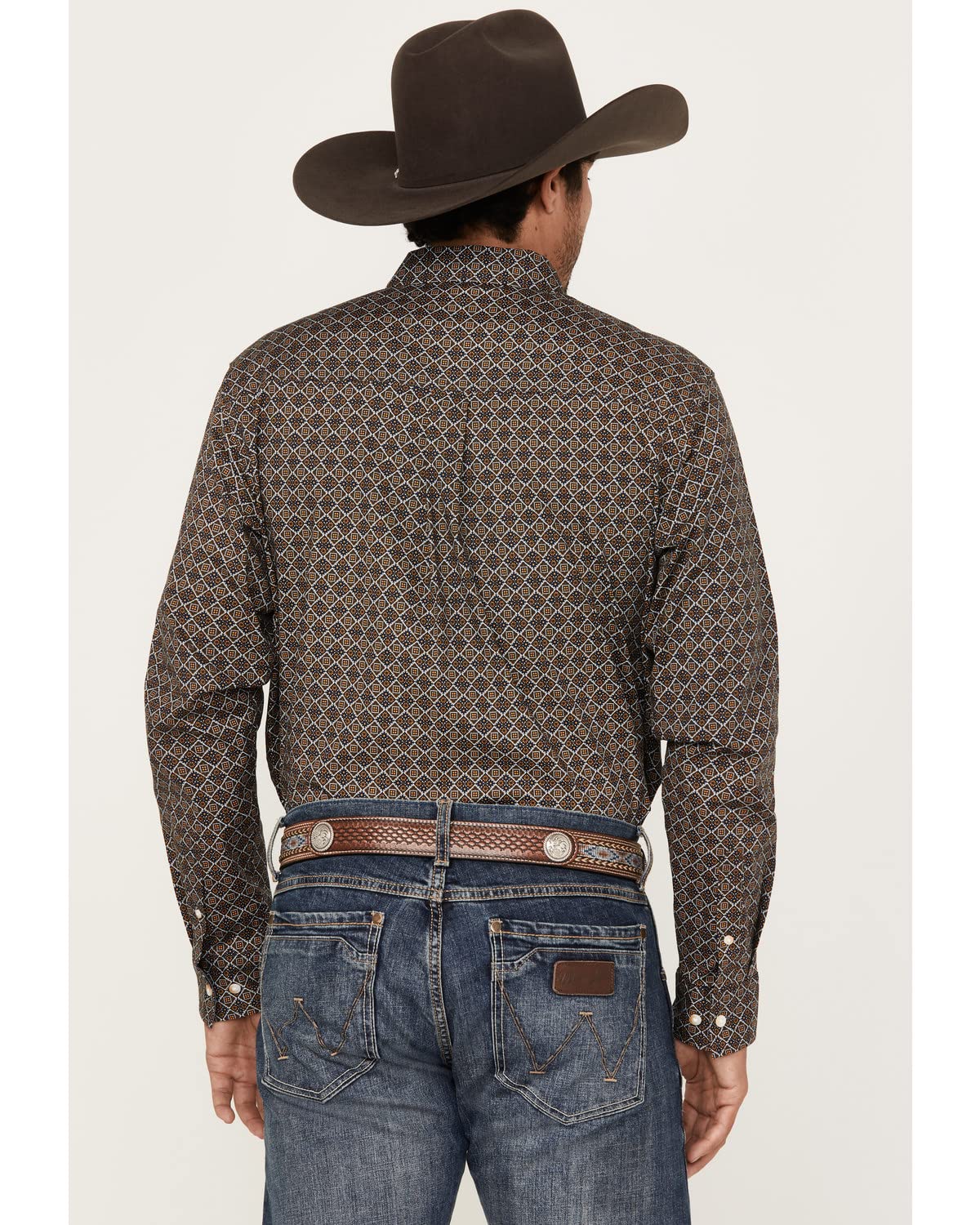 Cody James Men's Money Maker Print Long Sleeve Button-Down Western Shirt - Cjsp23w14-Dkbrn - Image 4